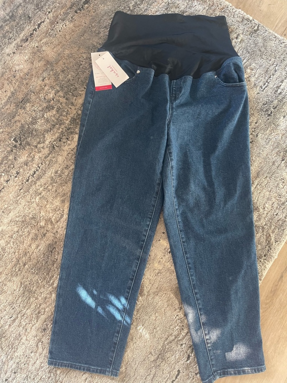 Isabel Maternity by Ingrid & Isabel Dark Blue Straight Leg Jeans